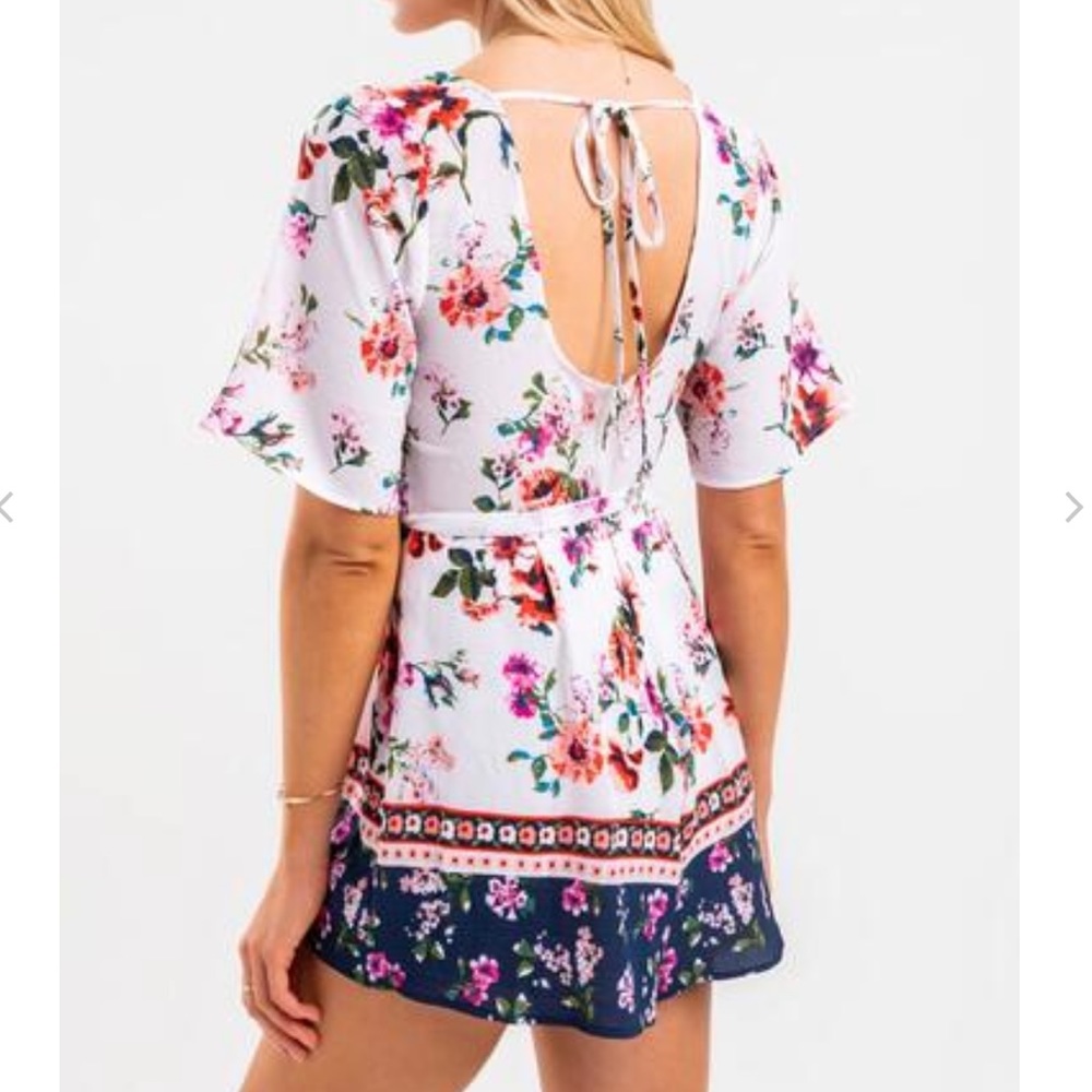 Floral Romper - Picture 5 of 6